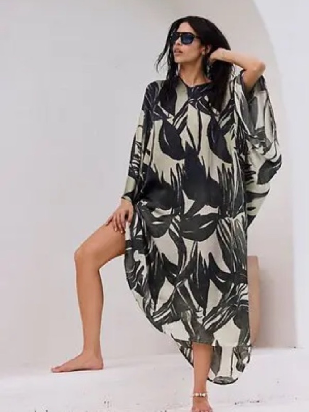 Brand New Free People Palm Shadow Maxi Kaftan